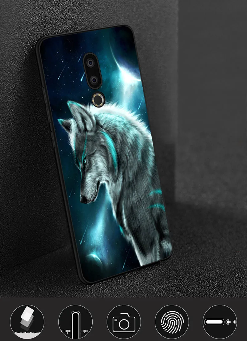 Чехол для meizu 16th 16 16x16 s 16xs m6 m5 m3 m3s mini note 9 8 mx 6 pro m5c m8 m15 15 lite Черный Мягкий силиконовый