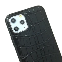 genuine leather soft tpu case for iphone 11 12 pro max mini slim phone cases 2021 luxury cute crocodile ultra thin hard cover