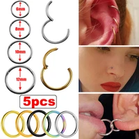 681012mm stainless steel no allergic nose ring lip earring piercing body jewelry nose rings clips earrings jewelry gifts