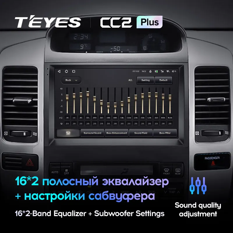 TEYES CC2L и CC2 Plus Штатная магнитола For Тойота Ленд Крузер Прадо J120 Лексус ЖХ 470 Toyota Land