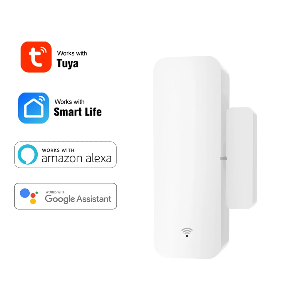 

Детекторы открытия/закрытия дверей NEOCoolcam Tuya Smart WiFi датчик для двери, Wi-Fi, сигнализация для дома, совместим с Alexa, Google Home, Smart Life