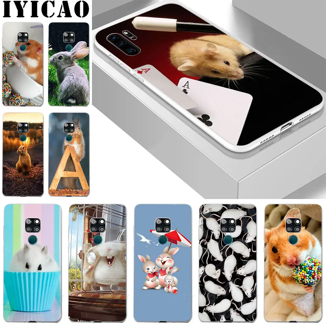 Кролик мышь Хомяк для huawei mate 20 10 30 Lite Pro Y9 2019 Y7 Y6 Prime 2018 2017 чехол