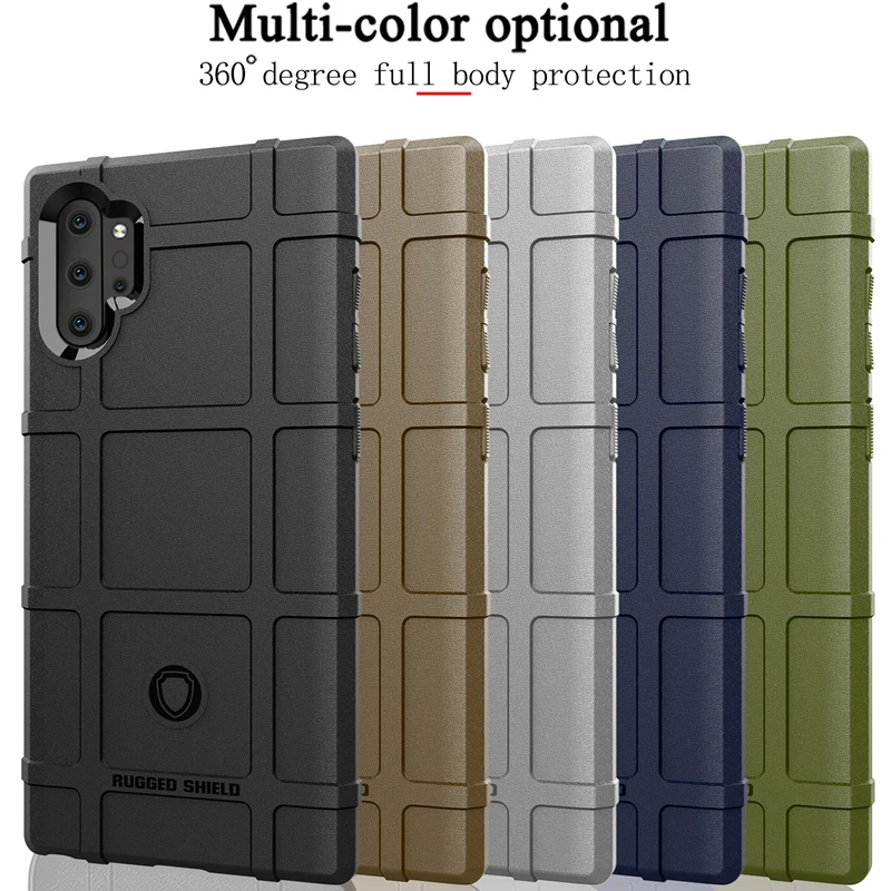 

Silicone Rubber Rugged Shield Phone Cases For Samsung Galaxy Note 10 Pro 8 9 S10E S10 5G S8 S9 Plus A20 A40 A50 A70 Armor Cover