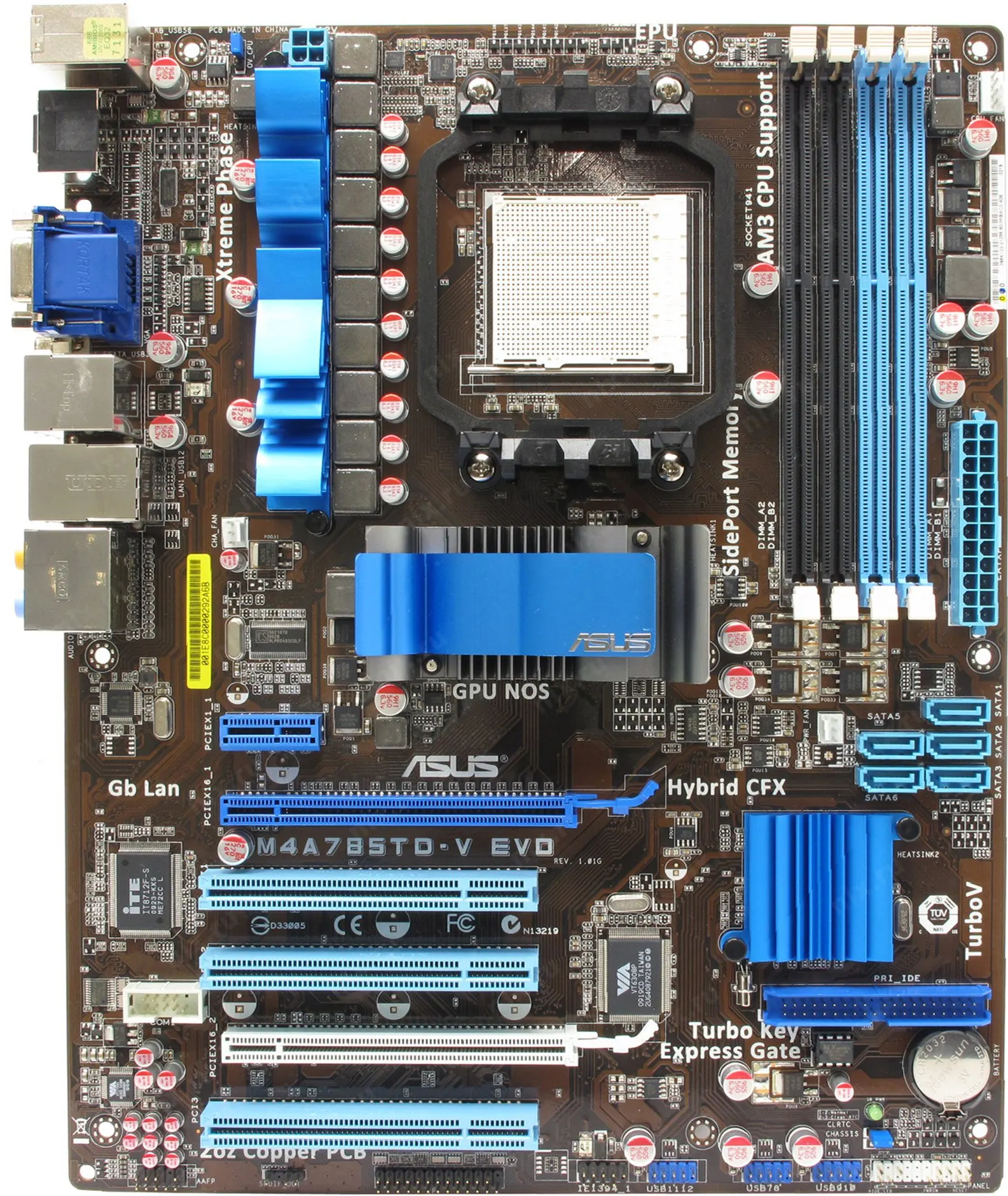 

Материнская плата ASUS M4A785TD-V EVO, разъем AM3 DDR3 для Athlon IIX2 255 IIX4 965 процессоров PCI-E 2,0 USB2.0 AMD 785G ATX, материнская плата