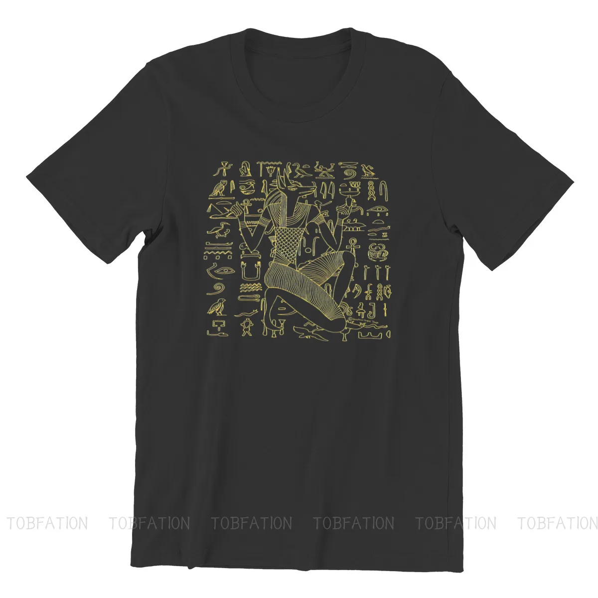 Египетский Оригинальный оригинальный мужской топ Anubis футболка с круглым