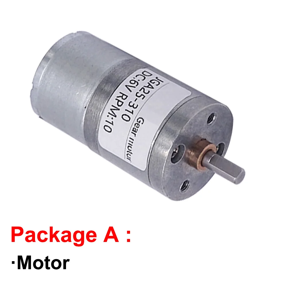 JGA25-310 Электрический мотор-редуктор постоянного тока 6 В 12 скорость редуктора 8