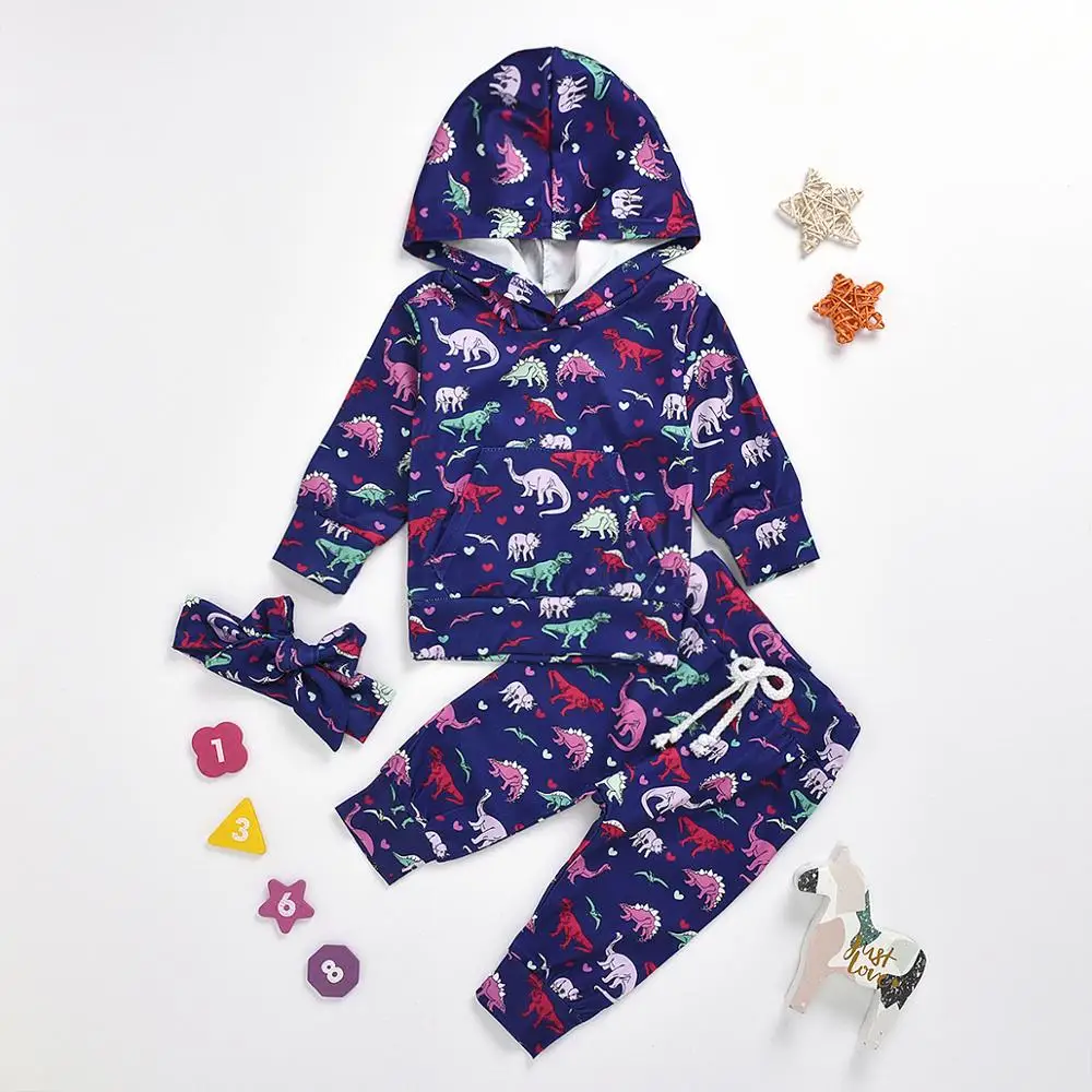 PatPat 2020 New Spring and Autumn 3-piece Fish Scale Print Hoodie Pants Set for Baby Girl Boy Sets Clothes | Детская одежда и
