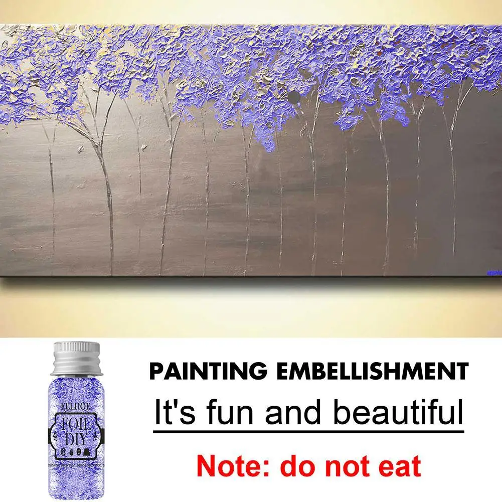 

Gold Leaf Gilding Resin Flakes Shiny Gold Leaf Flake Skin Dessert Diy Supplies Decor Accessory Art Beauty Cake Decoration R V3X3