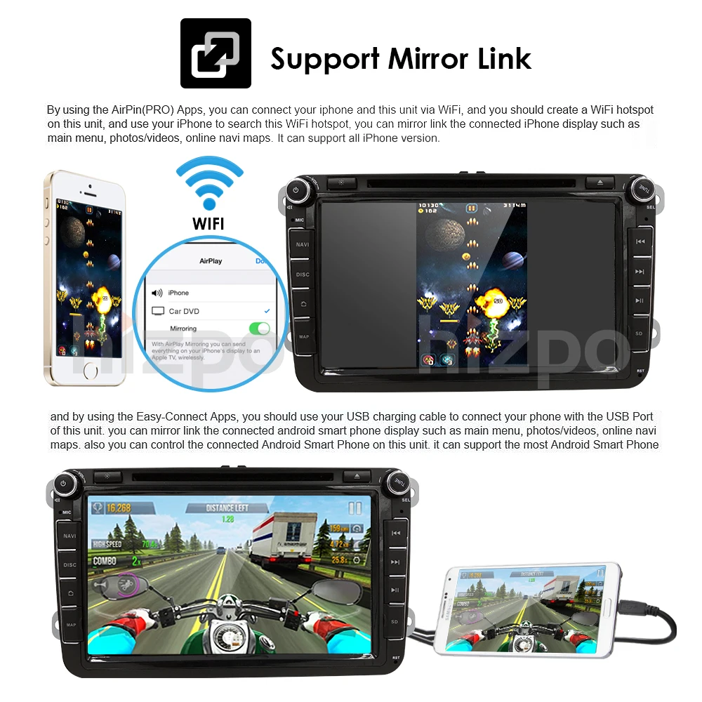 Ossuret 1024*600 android 9,0 автомобильный DVD Navi Стерео для V W Volkswagen SKODA GOLF 5 Golf 6 POLO PASSAT B7 T5 CC J ETTA TIGUAN 2 грамма