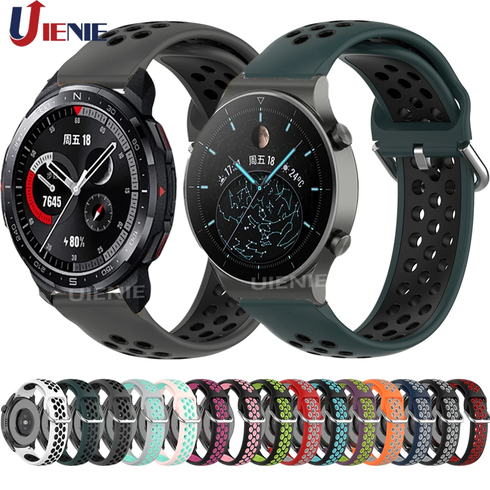 

For Gt 2 Pro/ 2e Strap Silicone Watch Band for Huawei Watch gt2/Honor Magic 2 46mm Gs Pro Watchband 22mm Sport Bracelet correa