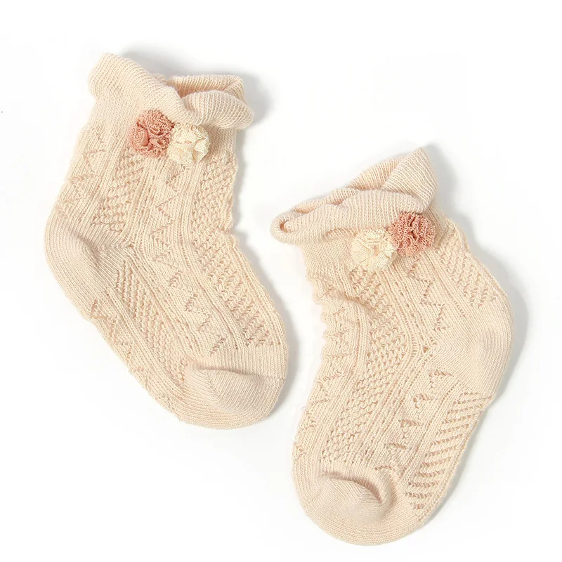 

Baby Socks Summer Mesh Thin Section Newborn Baby Girl Bubble Ball Cotton Infant Kids Socks Toddler Accessories 0-5Y