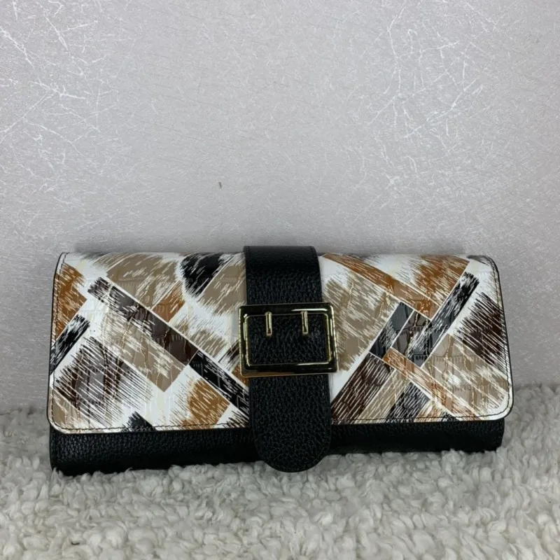 Женский Длинный кошелек с застежкой кредитница сумочка для денег офисные