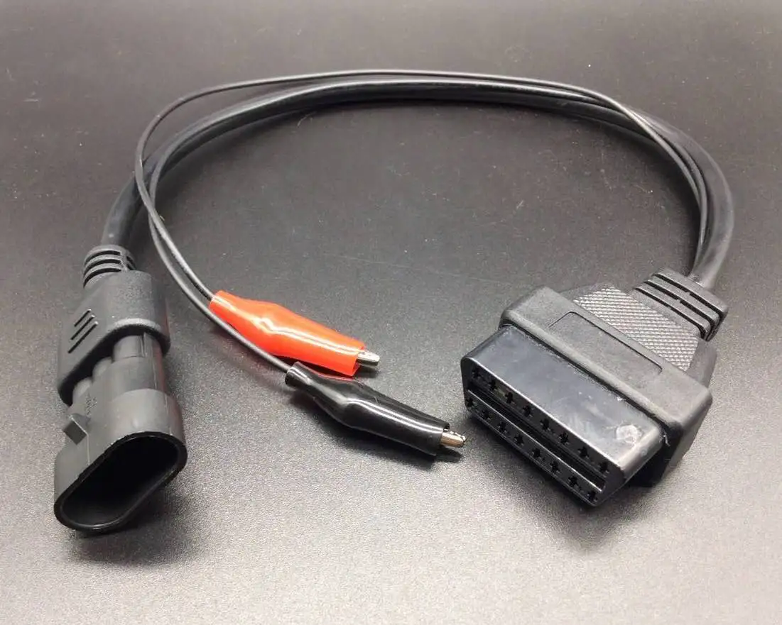 Диагностический кабель для Fiat 3PIN OBD1 к OBD2 FIAT 16PIN Автомобильный Кабель OBD/OBD2| |