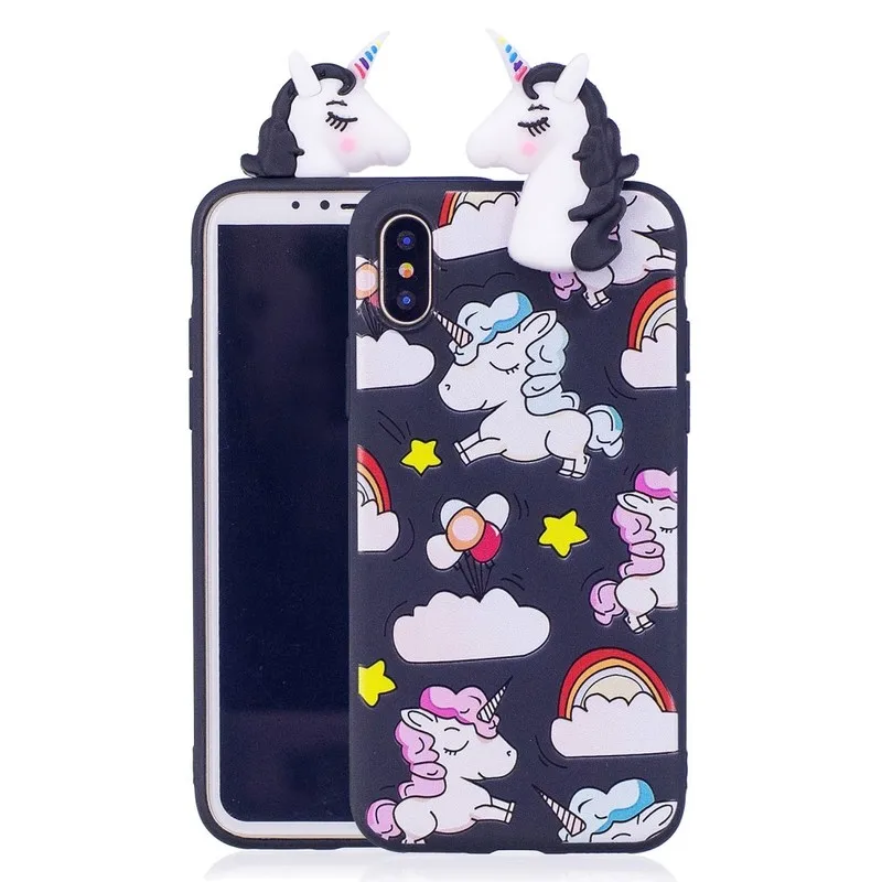LAPOPNUT for Samsung Galaxy S20 Ultra S10 S10e Note 8 S9 Plus S8 S7 Edge 3D Cartoon Soft TPU Back Cover Non-Slip Shockproof Case |