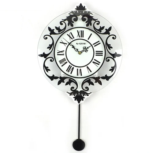 

2020 Retro Style pendulum clock Creative living room Modern decoration Quartz wall clock movement Rome pendulum watch Top G063