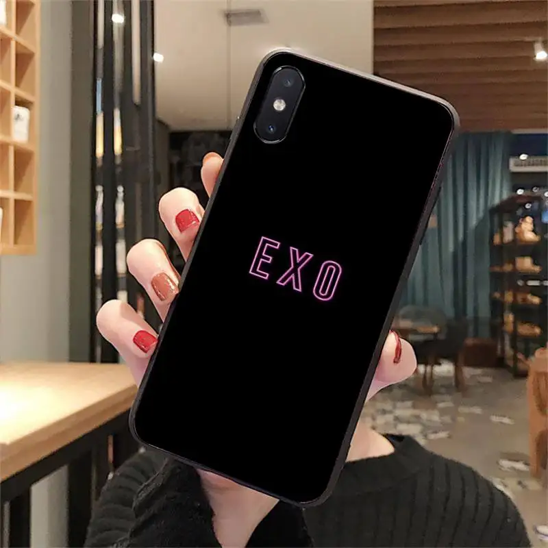Чехол для телефона Kpop Exo Lucky One Жесткий Мягкий силиконовый черный чехол IPhone 11 Pro XS MAX