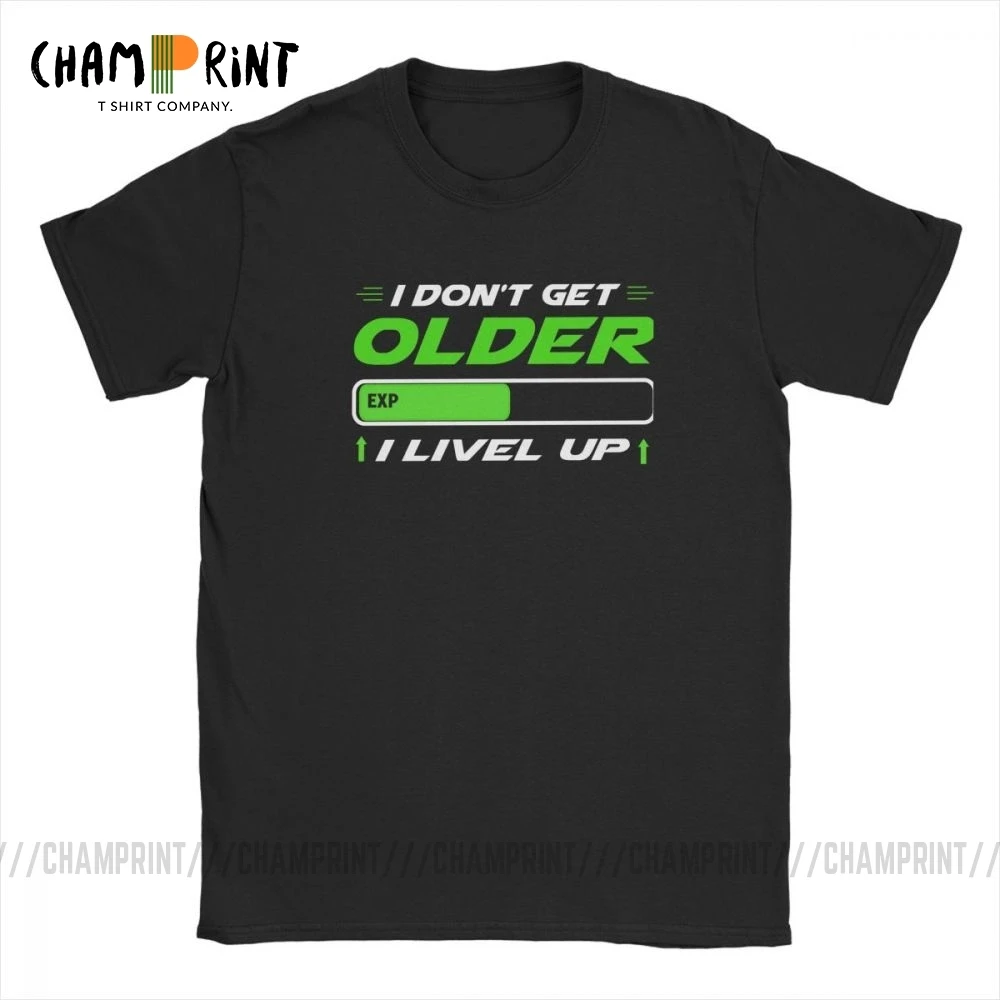 Футболка мужская с надписью Don't Get Older I Level Up | Мужская одежда