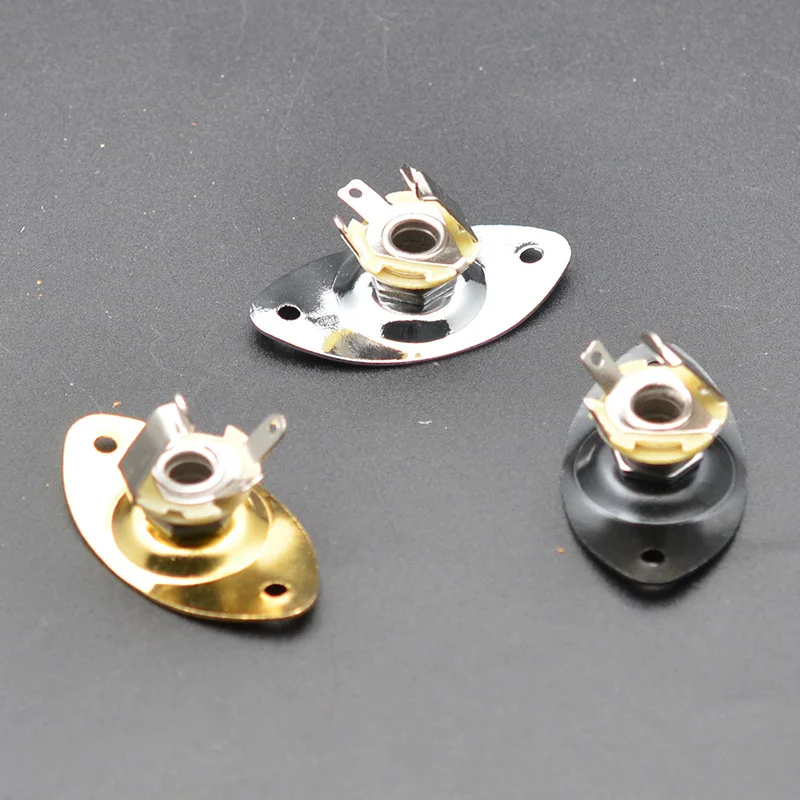 elektrische gitarre pickup oval 635mm ausgang jack platte jackplate buchse jack für lp elektrische gitarre accesorios guitarra free global shipp