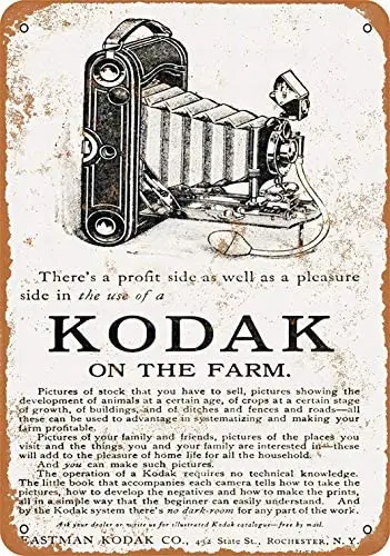 

Metal Sign - Kodak Cameras - Vintage Decorative Tin Sign