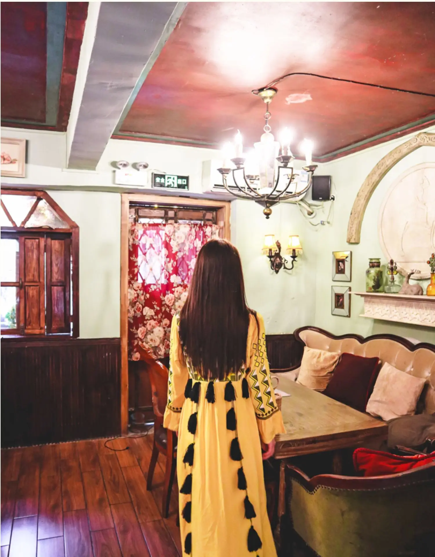 

Holiday Ethnic High-End Embroidery Tassel Maxi Dress Women Travel Holiday Loose Temperament Long Dress Full Sleeve Boho Dress