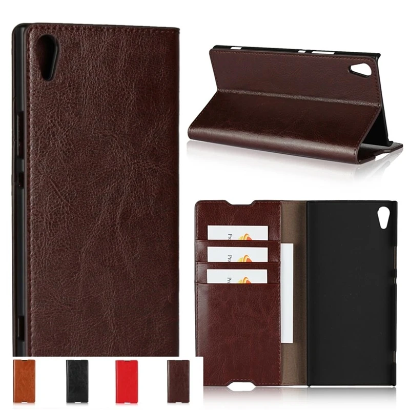 

Deluxe leahter case For Sony Xperia XA1 / XA1 Ultra , Flip Cover Protective Case capa fundas coque