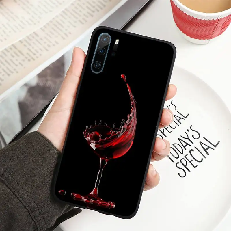 

Coffee Wine Cup best friend pattern Phone Case For Huawei honor Mate P 10 20 30 40 i 9 8 pro x Lite smart 2019 nova 5t