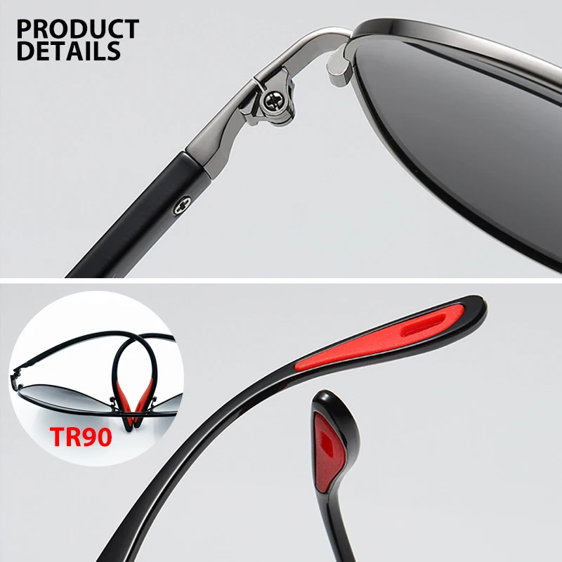 Мужские Солнцезащитные очки-авиаторы FUQIAN брендовые Винтажные очки TR90 с