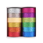 12 шт. Сияющий набор декоративного скотча Васи 15 мм босоножки на высоком каблуке Blingbling, Marcon клейкой ленты Декоративные наклейки для домашнего использования, арт-дневник альбом F6594