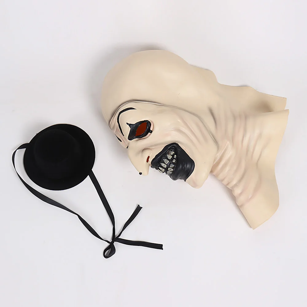 

Terrifier Joker 2 Horror Mask Cosplay Funny Evil Clown Hat Latex Masks Halloween Party Costume Props