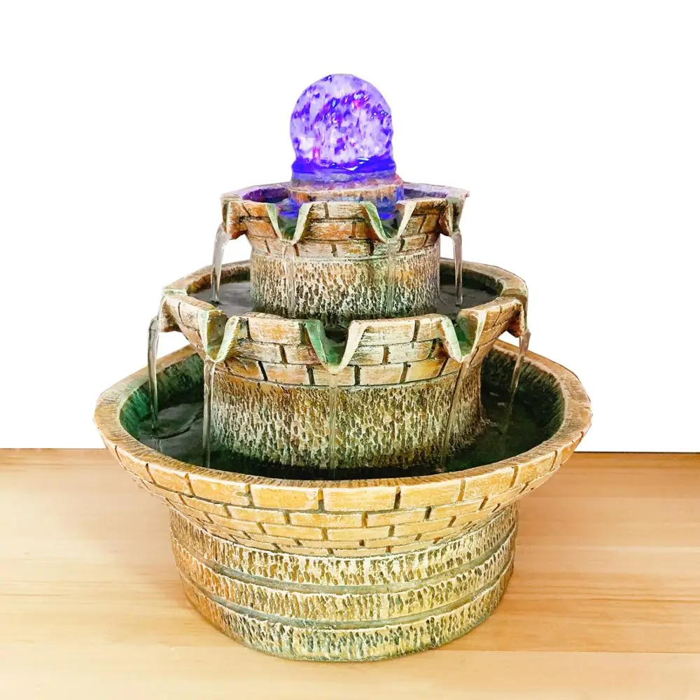 Фонтан в стиле водяной башни светодиодный прозрачный шар помпа для воды