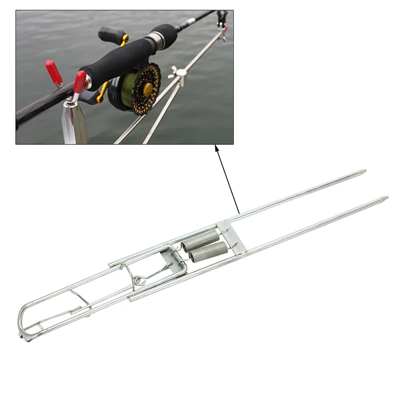 

1pc Fishing Rod Holder Automatic Tip-up Hook Setter Fishing Rack Stainless Steel