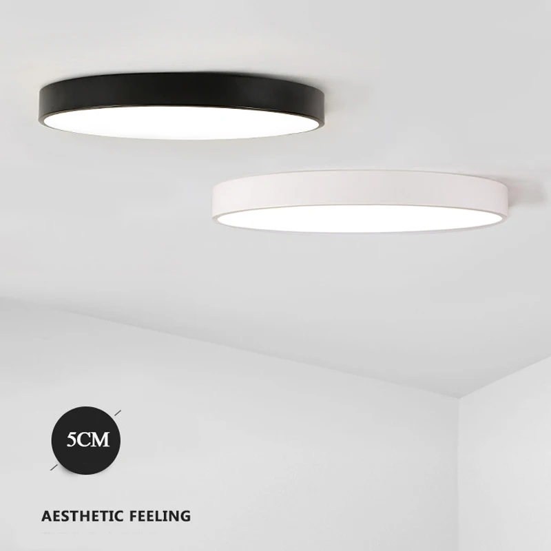 12W 18W LED Ceiling Lamp 5CM Ultra-Thin Round Light For Balcony Living Room Bedroom Kitchen Hallway Lighting Decoration | Освещение