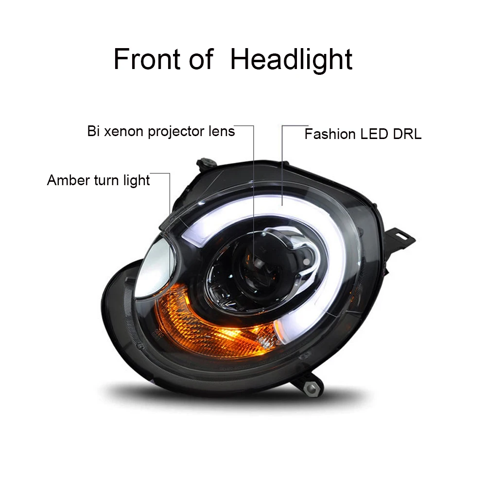 Sanvi 2 шт фара в сборе для BMW Mini R55 R56 R57 2007 2013 модернизация фар с линзы проектора Bi Xenon