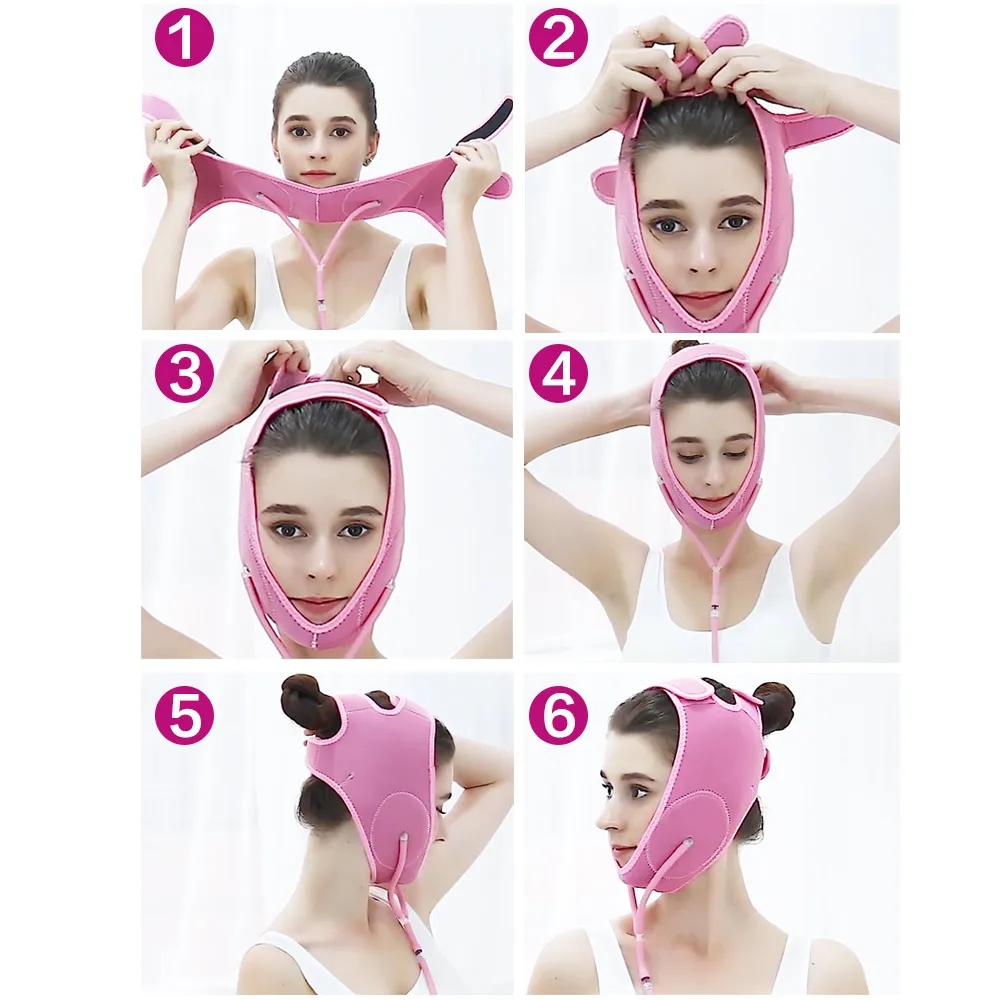 

Face Lift Tools V-Line Skin Belt Gas supercharging Air Press Lift Up Belt Thin Face Bandage Mask Slimming Belt Facial Masseter
