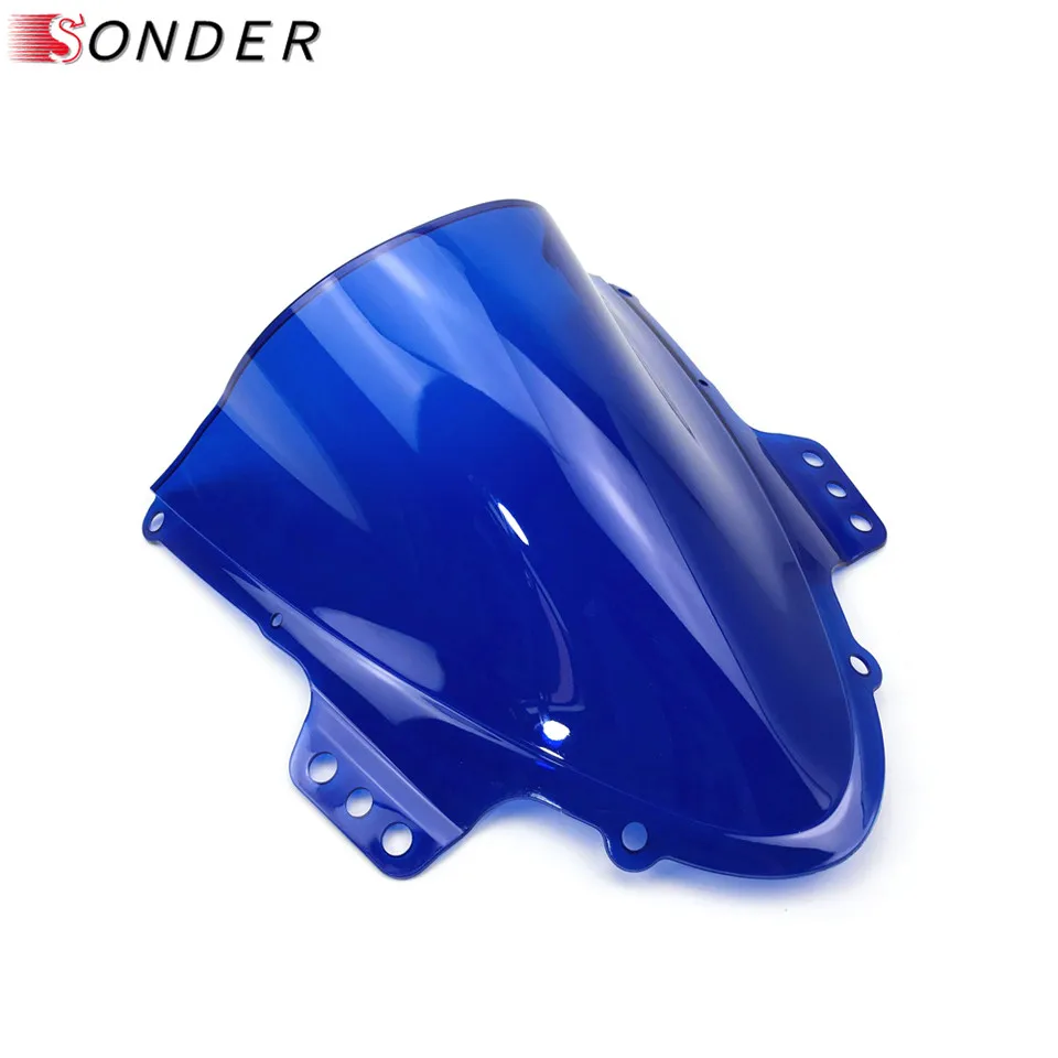 Для Suzuki GSX R1000 R GSXR1000 GSXR 1000 K5 2005 2006 gsxr r k5 05 06 лобовое стекло Double Bubble|Козырьки от ветра