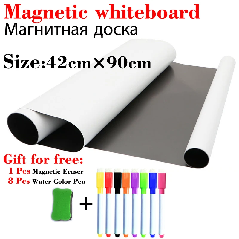 

Dry Erase White Boards 420*900mm Magnetic WhiteBoard Fridge Wall Stickers Kids Drawing Board Home Office School Message Boards