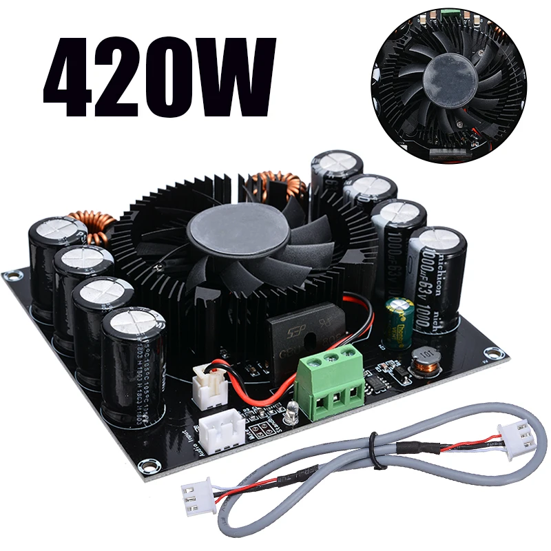 HiFi аудио 420 Вт AC 24 В tda8954-й большой мощности цифровой аудио усилитель плата A+ D Класс стерео аудио усилитель модуль