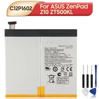 original replacement battery c12p1602 for asus zenpad z10 zt500kl tablet battery 7800mah