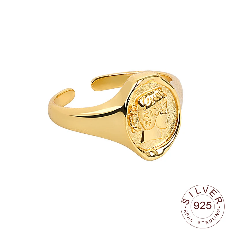 

Женское кольцо из серебра 925 пробы, с овальным узором