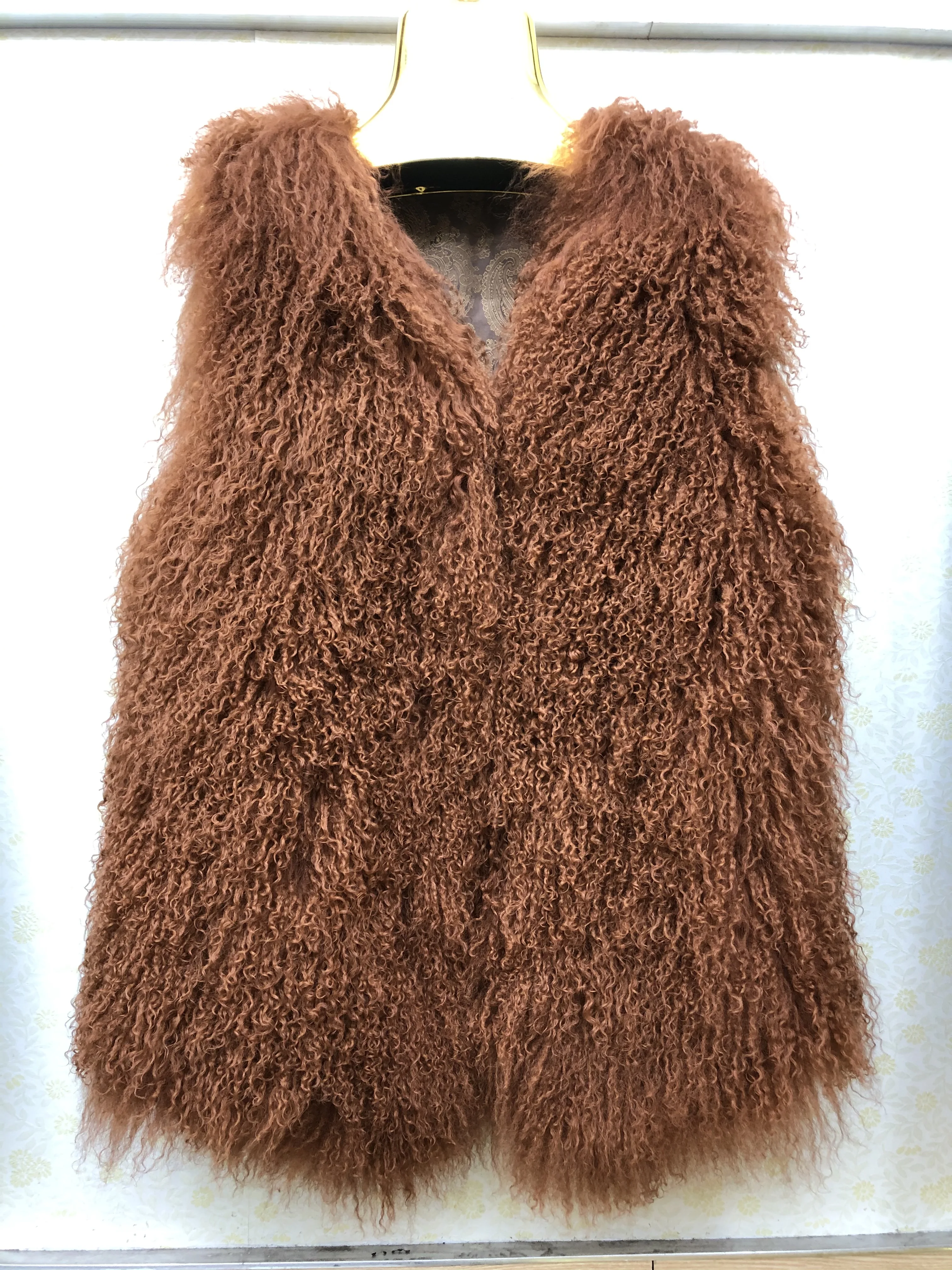 Женская Осенняя пляжная шерстяная шуба из 100% натурального меха Золотая шелковая