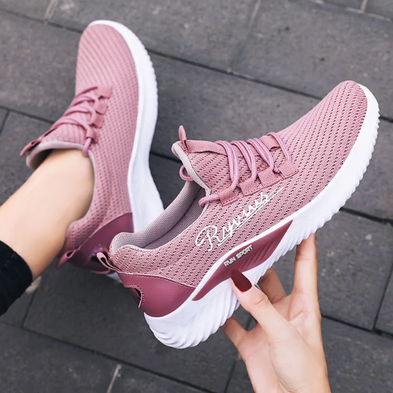 Женская обувь г. Новые кроссовки женские модные tenis feminino легкие дышащие сетчатые туфли Женская Повседневная обувь женские кроссовки B1363
