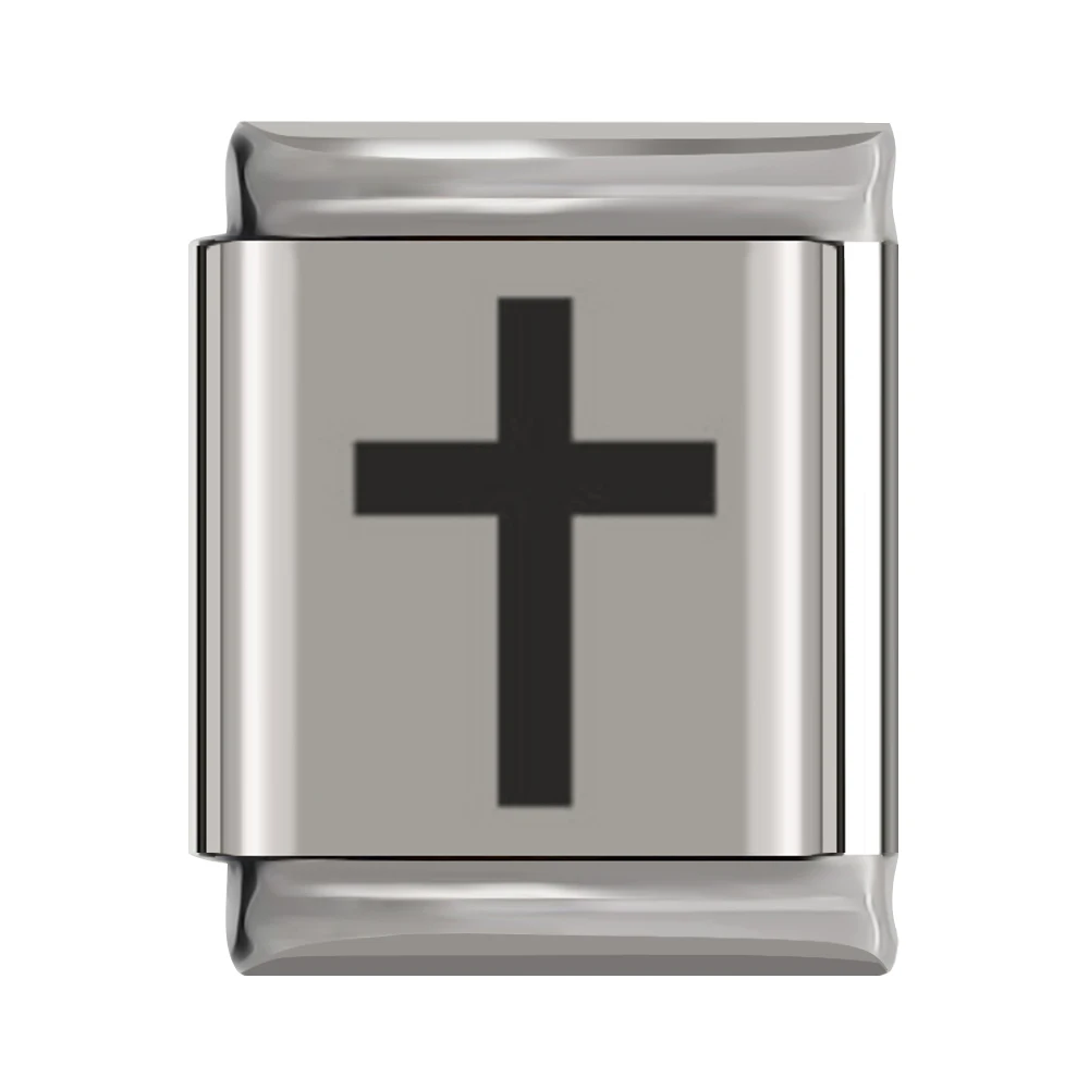 H Hapiship, мужская мода,, Маргаритка, религия, Godliness, шарм, подходит для 13 мм, браслет, серебро, нержавеющая сталь, ювелирное изделие, DJ177 - Окраска металла: H