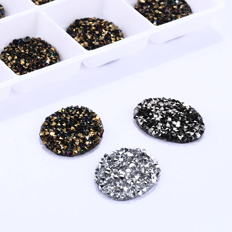 Овальные хрустальные стразы без горячей фиксации самоклеющиеся Аппликации клей