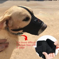 1pc pet dog adjustable mask bark bite mesh mouth stop chewing pet supplies dog accessories carrier bag