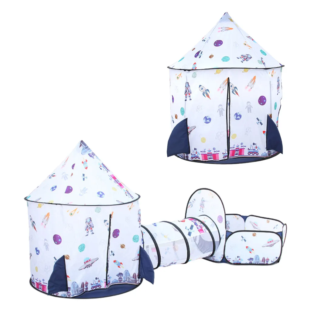 

Space Play Tent,Rocket Kids Tent,Portable Indoor Outdoor Playhouse Kids Up Tent for Children Boys Girls Toddler
