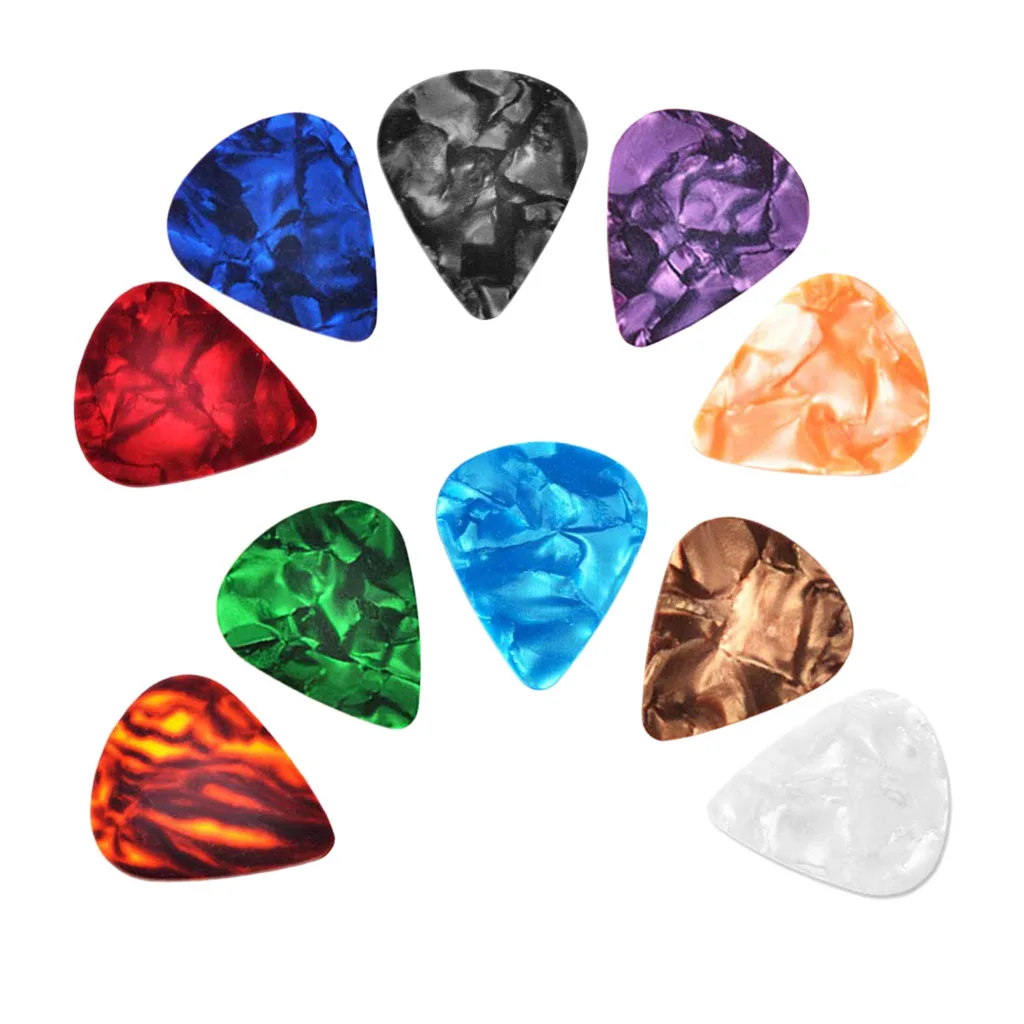 

10Pcs 0.71mm Guitar Plectrums For Music Instrument Parts Musical Lover Gift