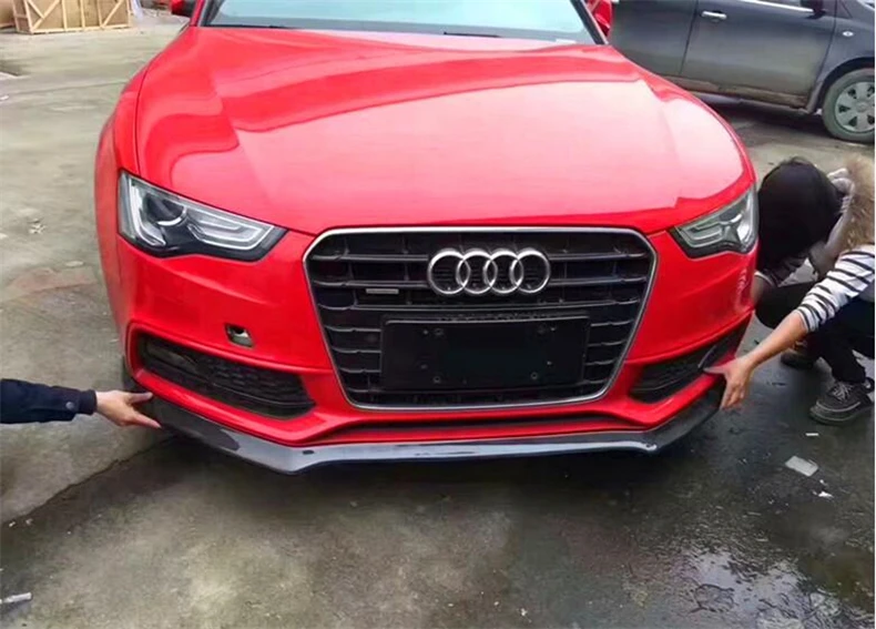 Углеродное волокно передний и задний бампер диффузор спойлер тело боковая юбка