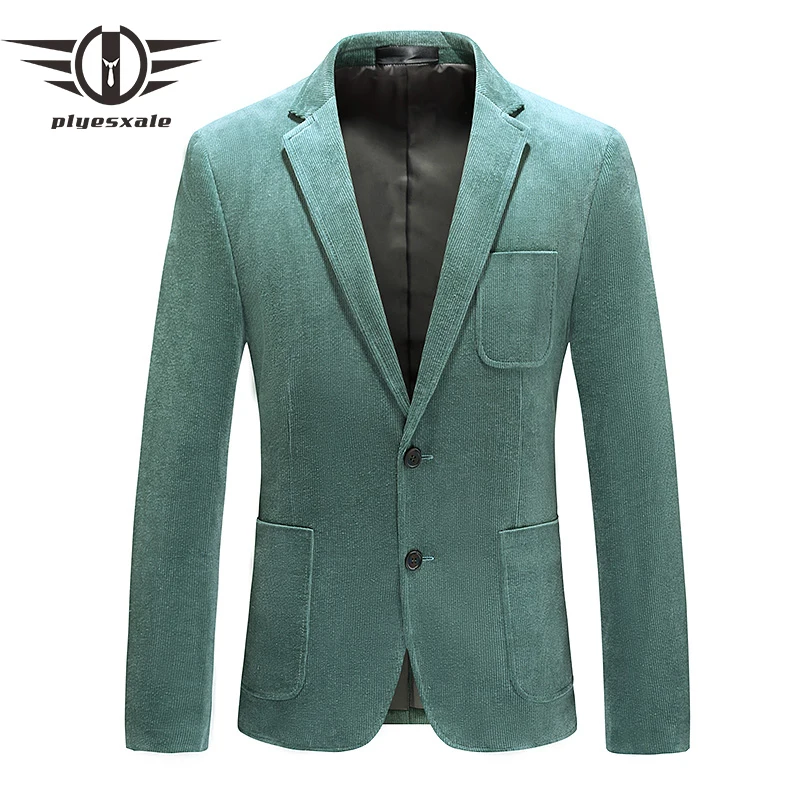 Мужской вельветовый Блейзер Plyesxale розовый светильник-зеленый блейзер для мужчин