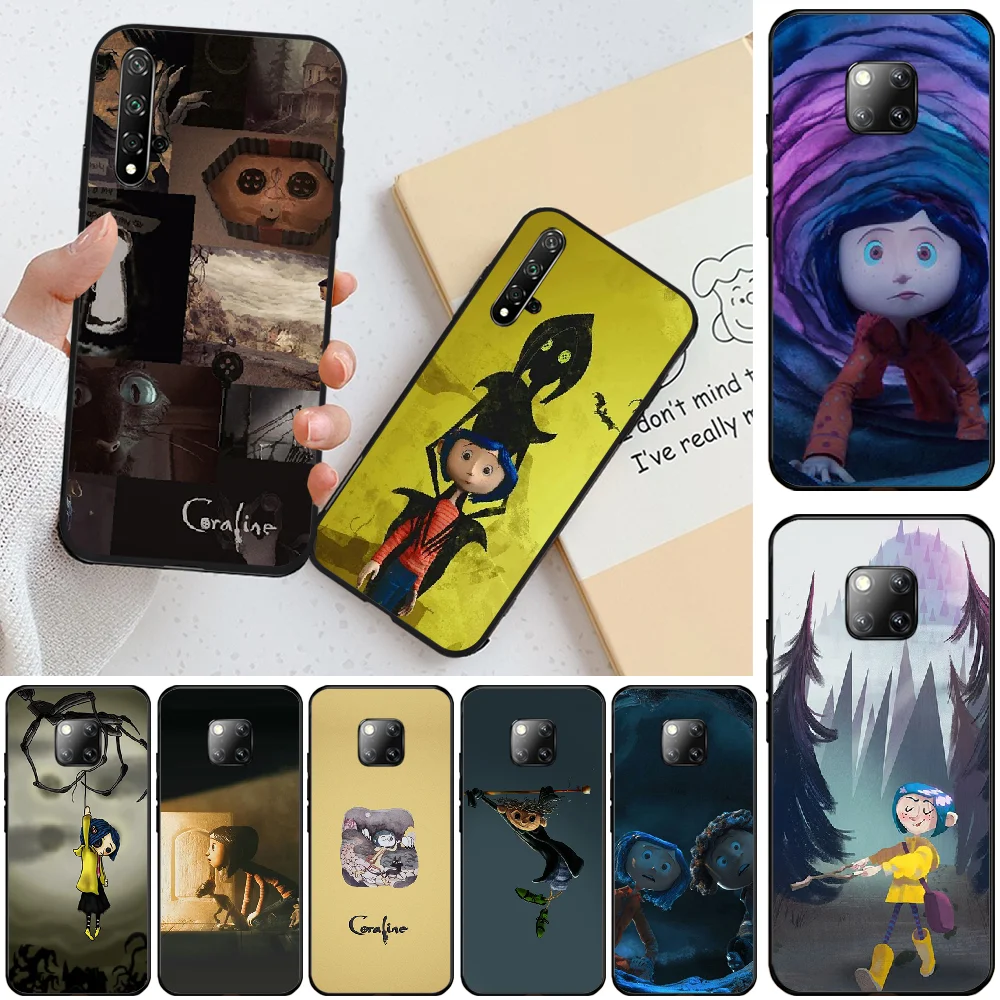 Coraline and the magic door Новое поступление черный чехол для мобильного телефона Honor 20 20lite
