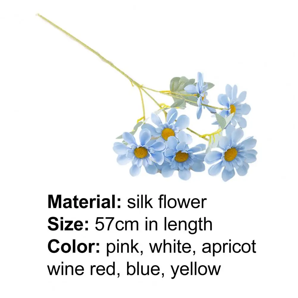 

Hot Sales!!!1Pc Fake Flower Handmade 6 Heads Portable DIY Decoration Simulation Chrysanthemum for Party